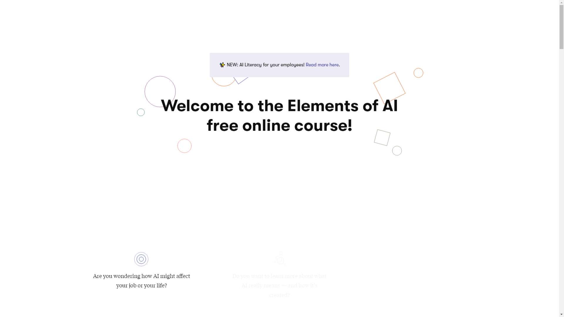Elements of AI